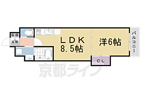 京都府京都市右京区西院六反田町（賃貸マンション1LDK・5階・34.46㎡） その2