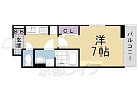 ブレヴィエI 106 ｜ 京都府長岡京市神足麦生（賃貸アパート1K・1階・26.08㎡） その2