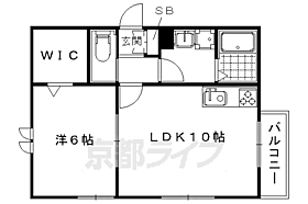 京都府京都市右京区鳴滝本町（賃貸アパート1LDK・1階・43.06㎡） その2