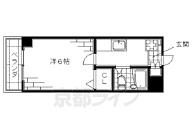 さわらびマンション 207 ｜ 京都府京都市伏見区下鳥羽芹川町（賃貸マンション1K・2階・20.43㎡） その2