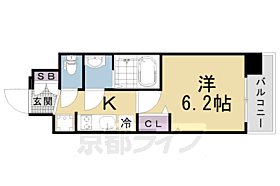 京都府京都市南区東九条西河辺町（賃貸マンション1K・4階・22.04㎡） その2