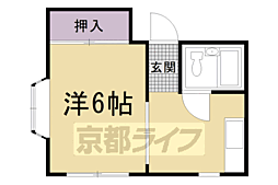 阪急京都本線 大宮駅 徒歩8分の賃貸マンション 3階1DKの間取り