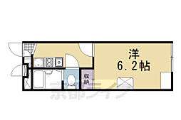 レオパレスプリムラ 2階1Kの間取り