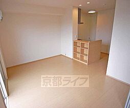 JR奈良線 JR藤森駅 徒歩5分の賃貸アパート 1階2LDKのリビング/ダイニング