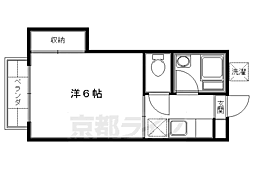 京阪本線 丹波橋駅 徒歩1分の賃貸アパート 2階1Kの間取り
