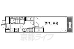 京阪本線 伏見桃山駅 徒歩23分の賃貸マンション 2階1Kの間取り