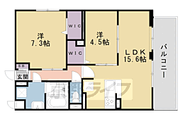 グランジェリサーチパークイースト 1SLDKの間取図画像