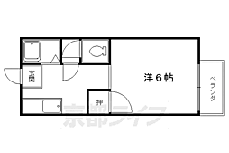 小寺ハイツ 1Kの間取図画像