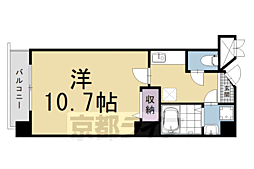 ビレイユ真英高辻富小路 1Kの間取図画像