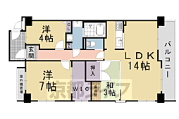 ヴィルヌーブ堀川松原 3LDKの間取図画像