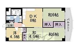 壬生川団地 4LDKの間取図画像