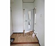 玄関を上ると扉があります