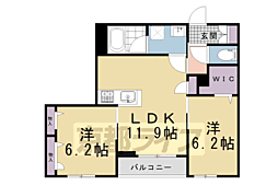PINE館VII 2LDKの間取図画像