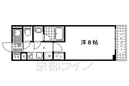 ブライストン大宅 1Kの間取図画像