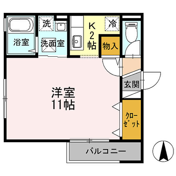 レセンテ手城 ｜広島県福山市手城町2丁目(賃貸アパート1K・1階・32.80㎡)の写真 その2