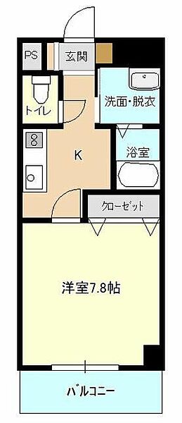 モンテソレイユ冨田 ｜広島県福山市手城町3丁目(賃貸マンション1K・2階・28.00㎡)の写真 その2