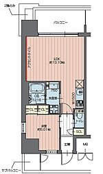 プレジオ川口 1LDKの間取図画像