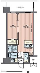 プレジオ川口 1LDKの間取図画像