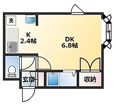 20CP実施ティーズハウス北27条 201 ｜ 北海道札幌市東区北二十七条東12丁目3-5（賃貸アパート1K・3階・21.12㎡） その2