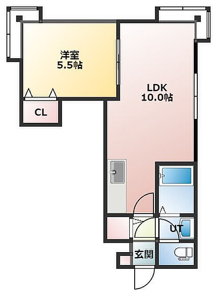 20CP実施中Flex-Urban Higashisapporo 204｜北海道札幌市白石区東札幌二条2丁目(賃貸アパート1LDK・3階・33.99㎡)の写真 その2