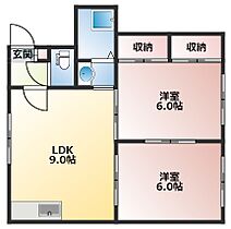 天狗ハイツ6号棟 1 ｜ 北海道札幌市北区新川三条15丁目6-3（賃貸アパート2LDK・1階・41.25㎡） その2