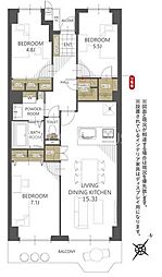 間取図画像 3LDK