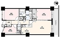 サンフィール大宮宮原 3LDKの間取図画像