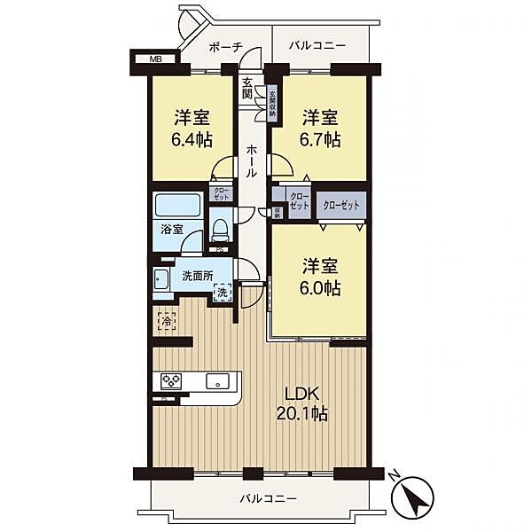 間取りを拡大表示