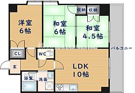 メゾンデトワール  ｜ 大阪府八尾市南本町4丁目（賃貸マンション3LDK・6階・59.13㎡） その2