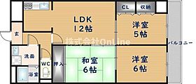 ルモンドオサカベ  ｜ 大阪府八尾市刑部3丁目（賃貸マンション3LDK・3階・67.00㎡） その2