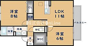 ウィステリア　Ｂ棟  ｜ 大阪府八尾市刑部3丁目（賃貸アパート2LDK・2階・59.58㎡） その2