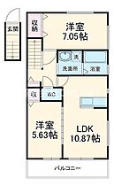 Le repos  ｜ 大阪府八尾市明美町1丁目（賃貸アパート2LDK・1階・54.60㎡） その2