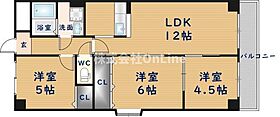 ルモンドオサカベ  ｜ 大阪府八尾市刑部3丁目（賃貸マンション3LDK・6階・67.00㎡） その2