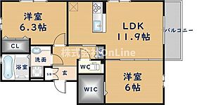 パークサイドI  ｜ 大阪府八尾市恩智中町1丁目（賃貸アパート2LDK・3階・58.37㎡） その2