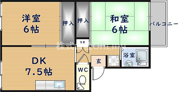 プレジールみづほ ｜大阪府八尾市恩智南町2丁目(賃貸アパート2DK・2階・40.00㎡)の写真 その2