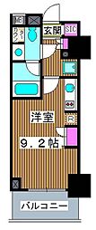 パークアクシス赤塚 ワンルームの間取図画像