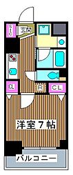 クレストコート志村坂上 1Kの間取図画像