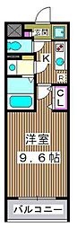 サン・カーサ115 1Kの間取図画像