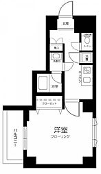 エルフラット板橋 1Kの間取図画像