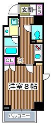 スカイコート板橋区役所前 1Kの間取図画像
