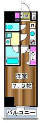 ブライズ板橋クレヴィスタ 1Kの間取図画像
