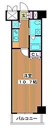 メインステージ大山 1Kの間取図画像