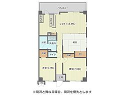 アパガーデンパレスなかしん 3LDKの間取図画像