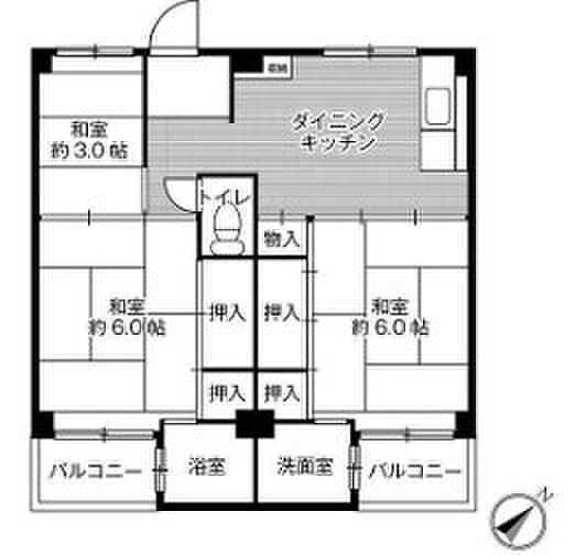 ビレッジハウス宮の前 5-304｜兵庫県加古川市野口町野口(賃貸マンション3DK・3階・49.20㎡)の写真 その19