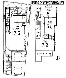 新築戸建　西五百住町 2号地 3LDKの間取り