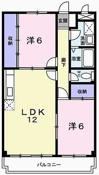 兵庫県姫路市飾西(賃貸マンション2LDK・3階・55.84㎡)の写真 その2