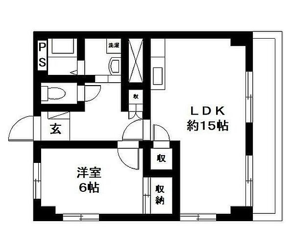 兵庫県姫路市網干区田井(賃貸マンション1LDK・3階・52.07㎡)の写真 その2