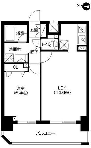 大阪府豊中市中桜塚３丁目(賃貸マンション1LDK・10階・44.62㎡)の写真 その2