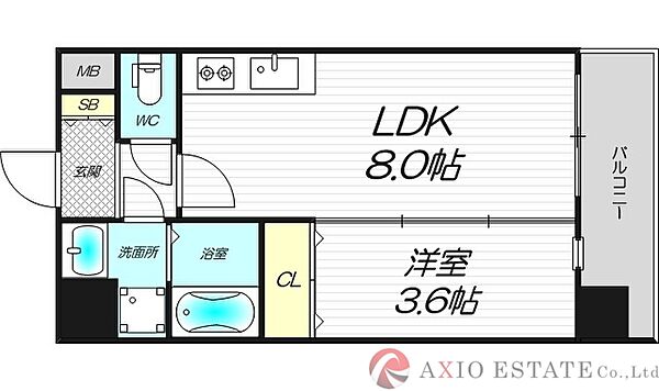 ベルヴェーレ新大阪 ｜大阪府大阪市淀川区西三国1丁目(賃貸マンション1LDK・7階・30.12㎡)の写真 その2