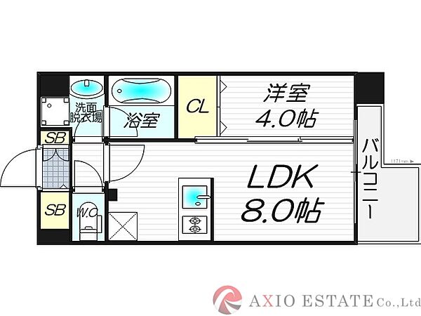 アーバネックス新大阪 ｜大阪府大阪市淀川区西宮原1丁目(賃貸マンション1LDK・8階・31.18㎡)の写真 その2